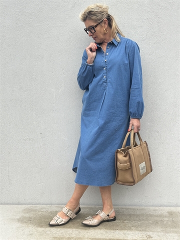 Gaspar Express Lucca Denim Dress 2501707 Kjole 〖 PRE-ORDRE〗KOMMER I JAN. / FEB.